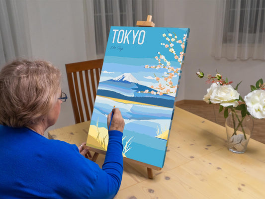 Paint by number - Tokyo, Japan