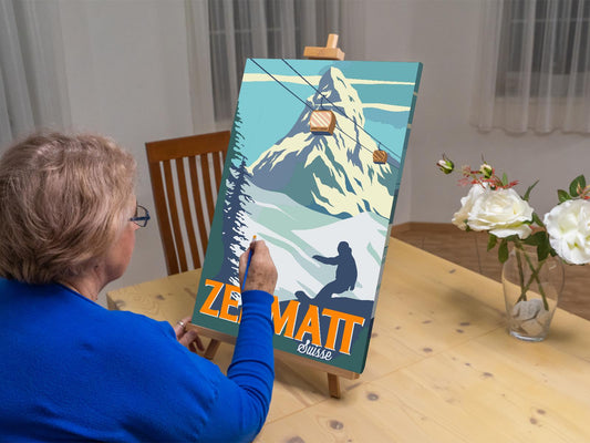Paint by number - Zermatt, Schweiz