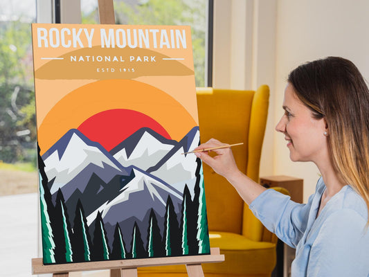 Paint by number - Rocky Mountain Nationalpark