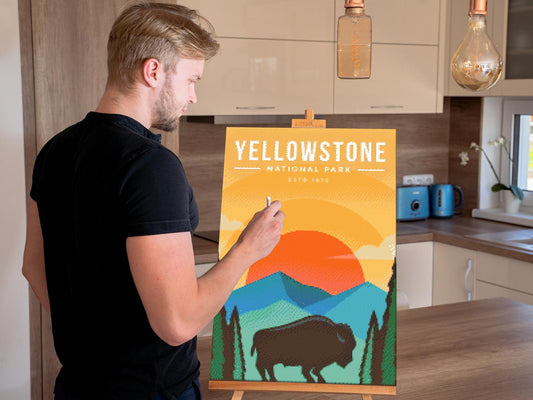 Diamond Paint - Yellowstone Nationalpark