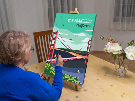 Paint by number - San Francisco, USA
