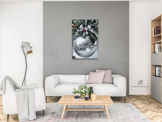 Paint by number - Sølvjulepynt