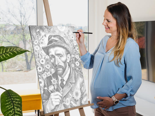 Dotting - Vincent Van Gogh i en solsikkemark