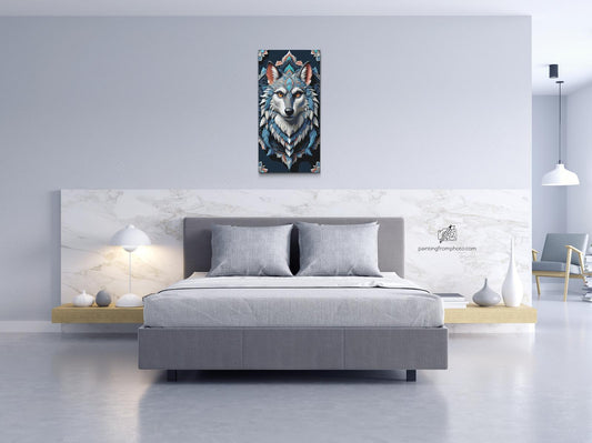 Paint by number - Wolf Mandala