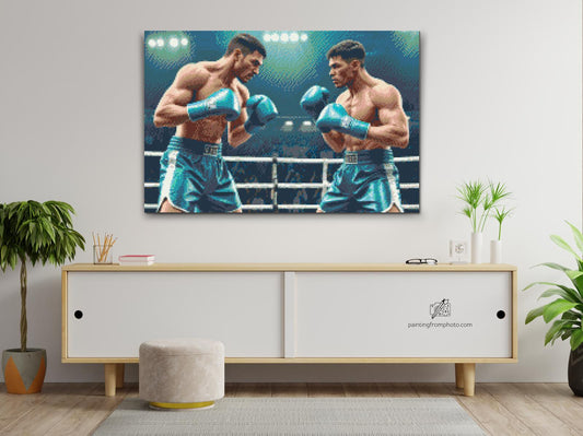 Diamond Paint - Boksere under en kamp