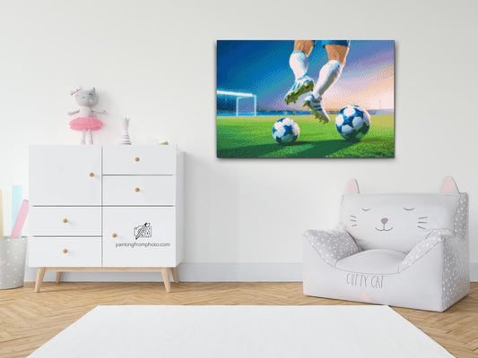 Diamond Paint - Fodbold på banen