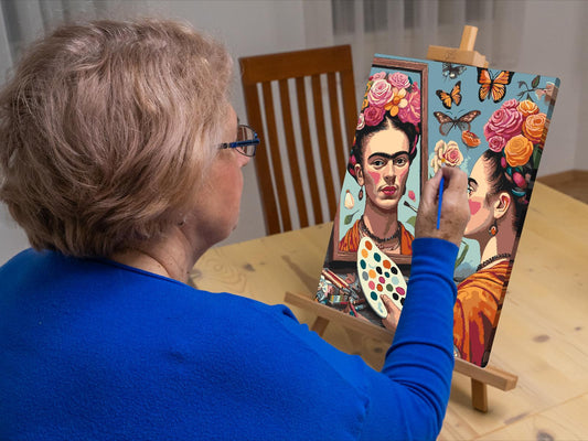 Paint by number - Frida Kahlo-maleri