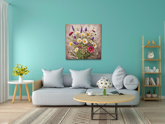 Diamond Paint - En buket engblomster