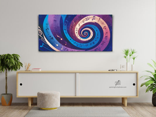 Diamond Paint - Musikalsk spiral