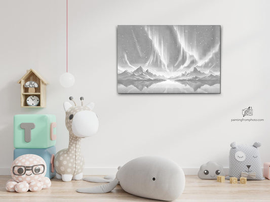 Dotting - Nordlys over bjergene