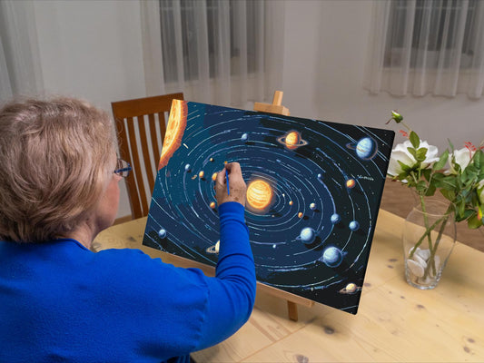 Paint by number - Planeternes layout