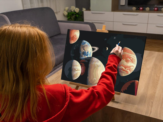 Paint by number - Planeter i rummet