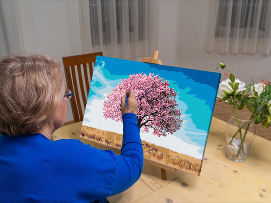 Paint by number - Blomstrende skønhed