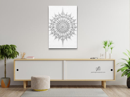 Dotting - Minimalistisk Mandala
