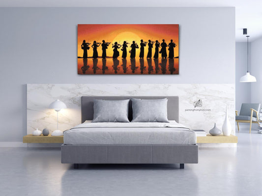 Diamond Paint - Musikernes silhuet