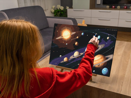 Paint by number - Solsystemet