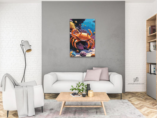 Paint by number - Krabbe i havet