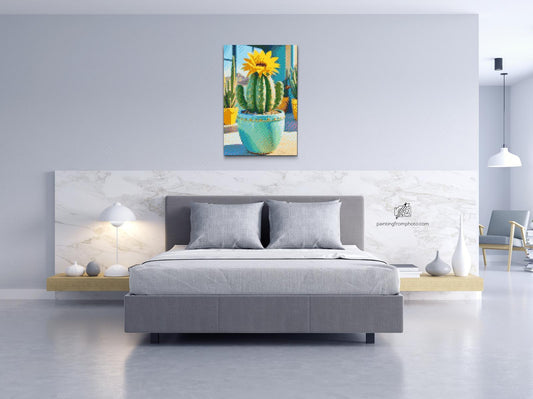 Diamond Paint - Blomstrende kaktus