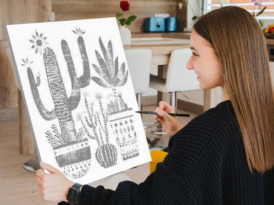 Dotting - Nordisk folkekunst - kaktusser