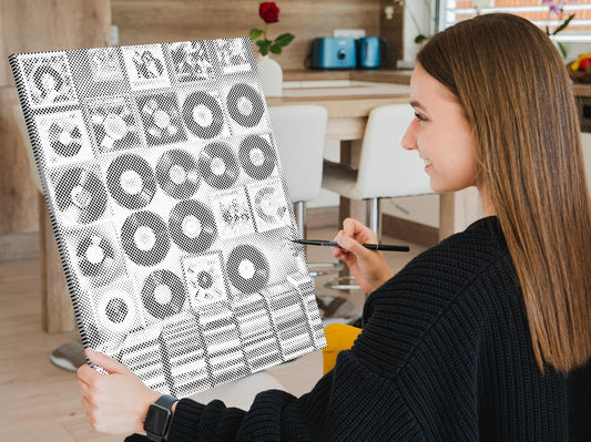 Dotting - Vinylplader på væggen