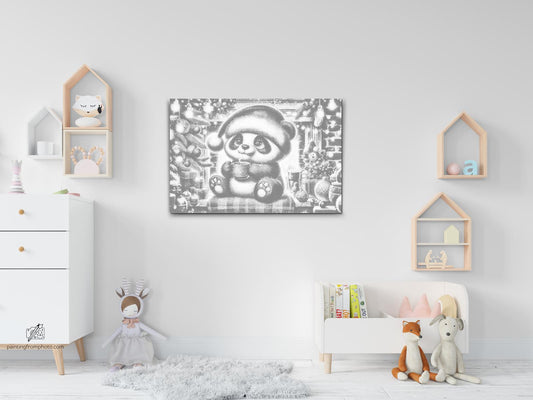 Dotting - Julepanda og en kop kaffe