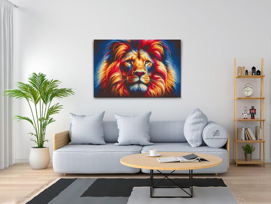 Diamond Paint - Farverig løve 5