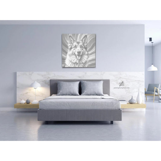 Dotting - Schæferhund i nuancer af pink