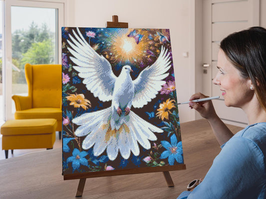Diamond Paint - Due blandt blomster