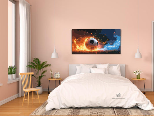 Paint by number - Dynamisk fodboldbold
