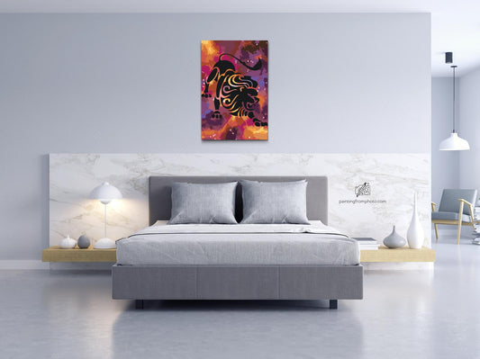 Paint by number - Stjernetegn – Løve