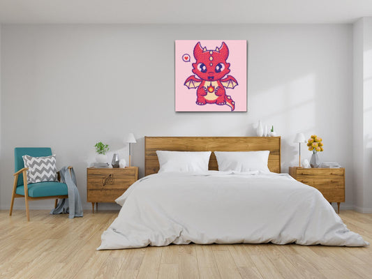 Diamond Paint - Sød lille drage