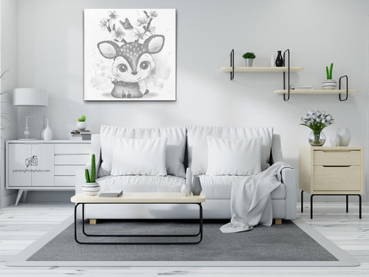 Dotting - Hjorte med kirsebærblomster