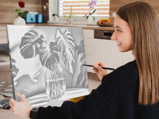 Dotting - Monstera i en vase