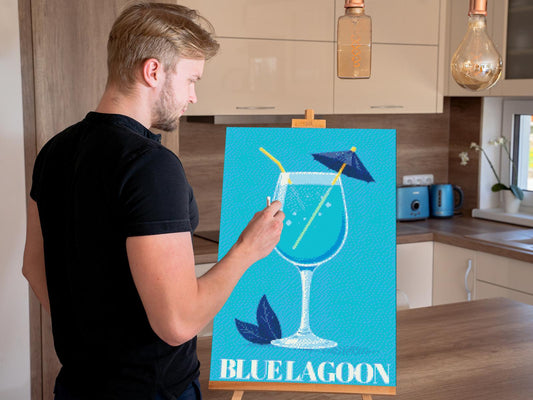 Diamond Paint - Den Blå Lagune