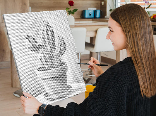 Dotting - Kaktus i en potte