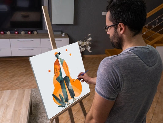 Paint by number - Illustration - Futuristisk mand