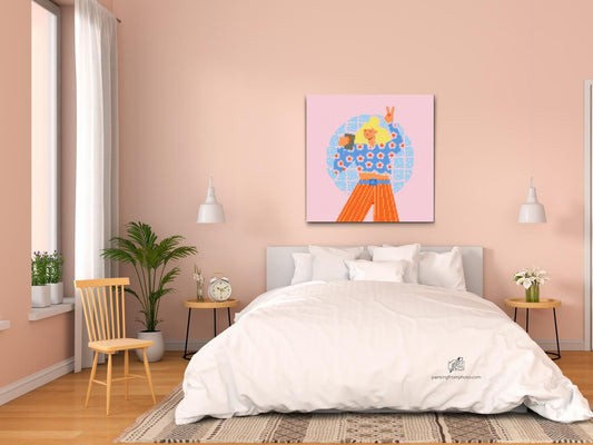 Diamond Paint - Illustration - Blond kvinde