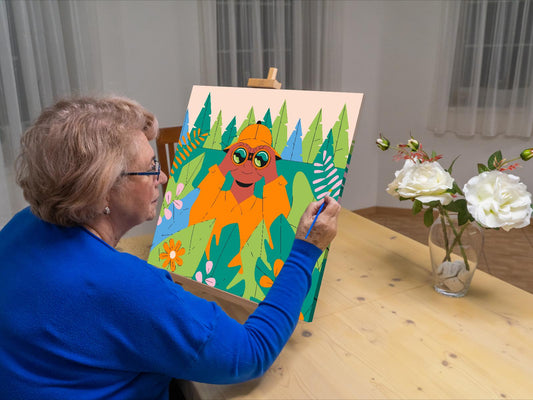 Paint by number - Illustration - Opdagelsesrejsende