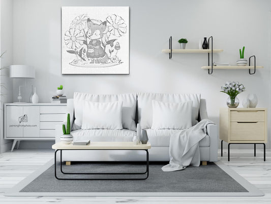 Dotting - Illustration - Ræv med håndtaske