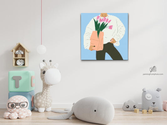 Diamond Paint - Illustration - Tulipaner