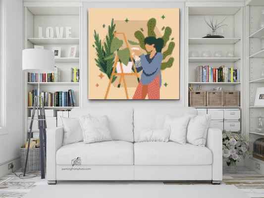 Diamond Paint - Illustration - Stueplanter 2