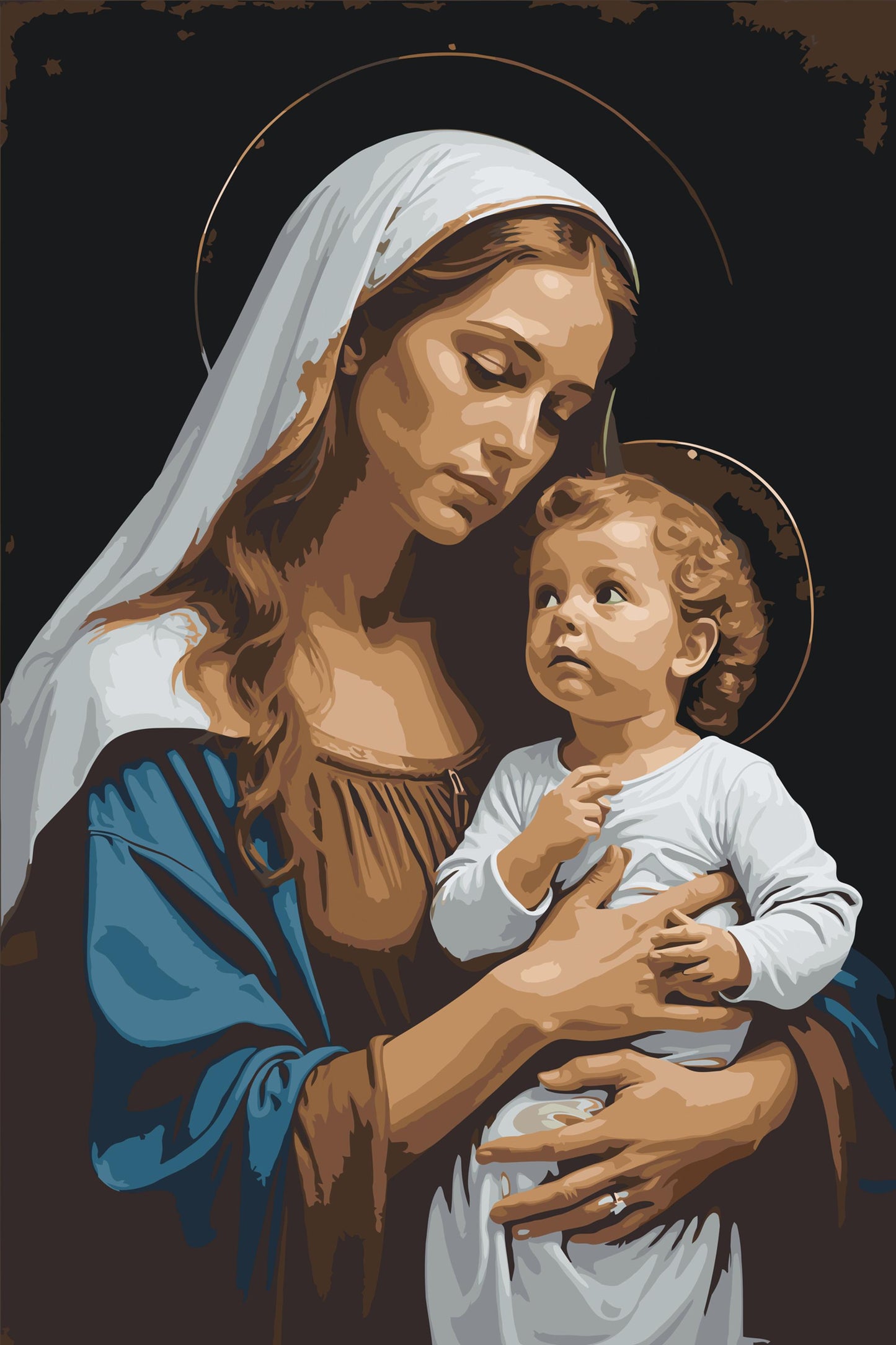 Paint by number - Maria og Jesus