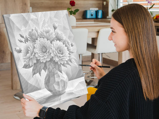 Dotting - Vektorbuket i en vase