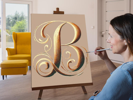 Diamond Paint - Bogstav B