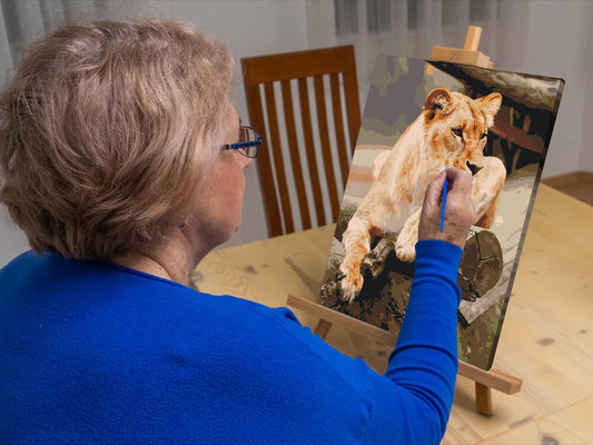 Paint by number - Løve