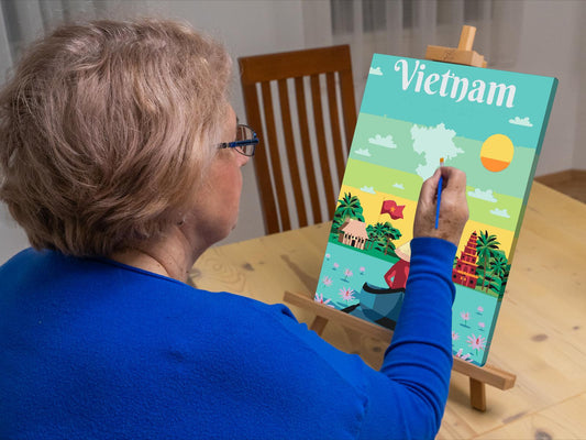 Paint by number - Vietnam-plakat