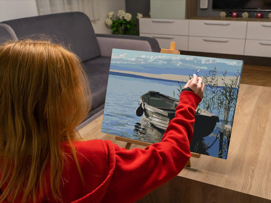 Paint by number - Balaton, båd – Ungarn