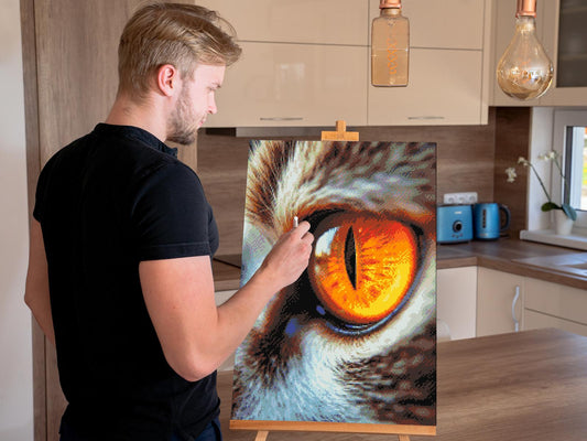 Diamond Paint - Kat's øje