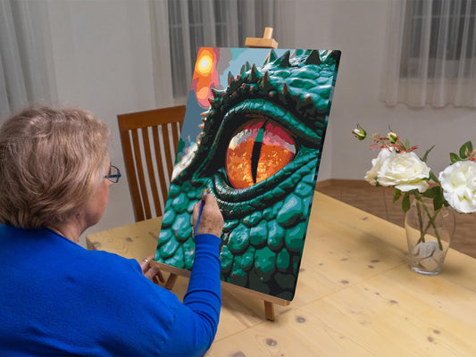 Paint by number - Krokodilleøje