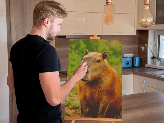 Diamond Paint - Capybara i skoven